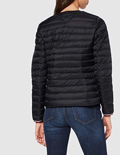 Tommy Hilfiger Bella LW Down Collarless Jkt Parka, Negro (Black Bds), 40 (Talla del Fabricante: Large) para Mujer