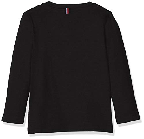 Tommy Hilfiger Boys Basic Cn Knit L/s Camiseta, Negro (Meteorite 055), 164 (Talla del fabricante: 14) para Niños