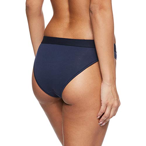 Tommy Hilfiger Briefs B Braguitas con Cintura Elástica y Logo, Azul (Navy Blazer), L para Mujer