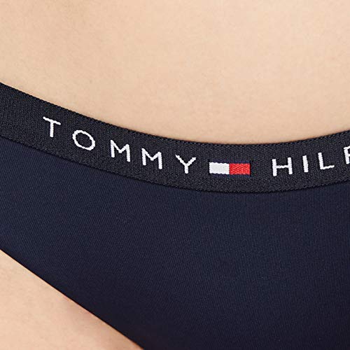 Tommy Hilfiger Briefs B Braguitas con Cintura Elástica y Logo, Azul (Navy Blazer), L para Mujer