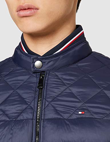 Tommy Hilfiger C Light Weight Padded Bomber Chaqueta , Azul (Navy Blazer Chs) , Small para Hombre