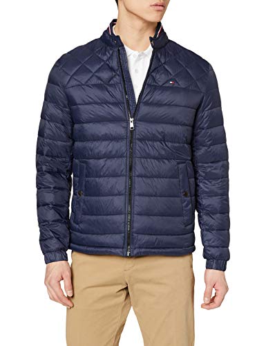 Tommy Hilfiger C Light Weight Padded Bomber Chaqueta , Azul (Navy Blazer Chs) , Small para Hombre