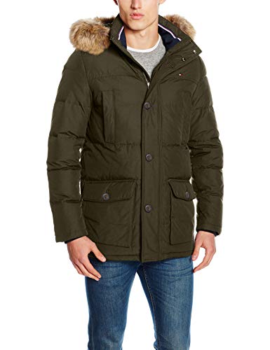 Tommy Hilfiger C-senna Parka Chaqueta, (Grape Leaf Lfh), X-Large para Hombre