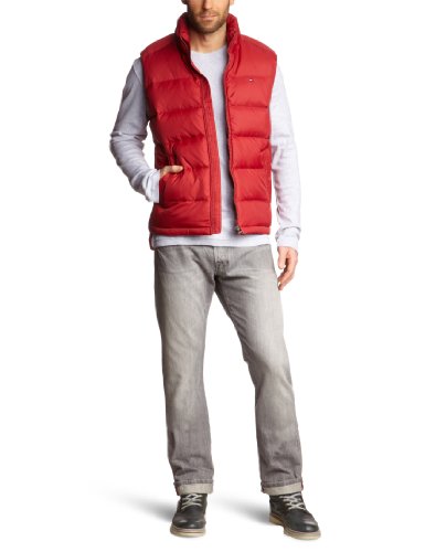Tommy Hilfiger - Chaleco - Sin Mangas - para Hombre Rot (622 Rio Red) XXL/58