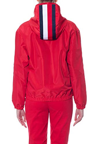 Tommy Hilfiger - Chaqueta cortavientos para mujer, color rojo rojo M