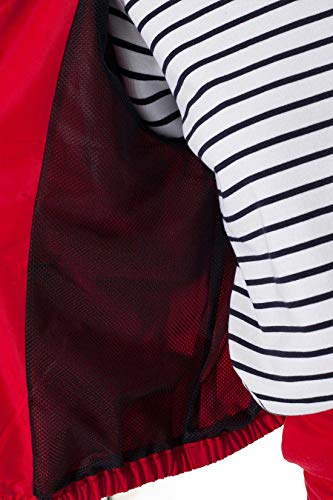 Tommy Hilfiger - Chaqueta cortavientos para mujer, color rojo rojo M