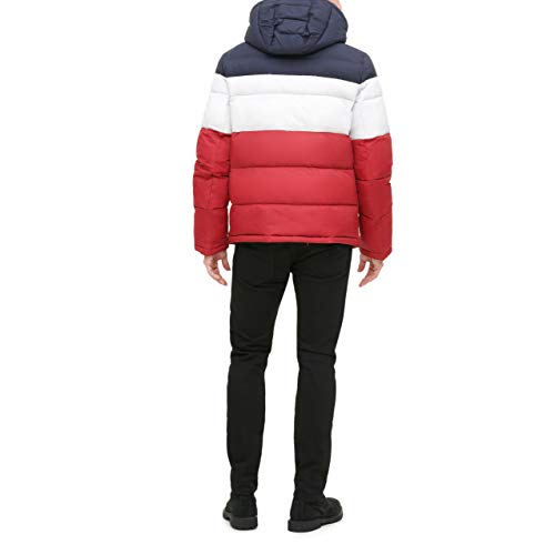 Tommy Hilfiger Chaqueta de Puffer con capucha para hombre - - X-Large alto