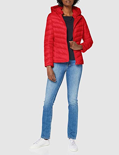 Tommy Hilfiger CL Isaac Down JKT Chamarra de plumas, Carmesí, L para Mujer