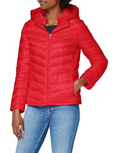 Tommy Hilfiger CL Isaac Down JKT Chamarra de plumas, Carmesí, L para Mujer