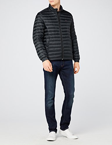 Tommy Hilfiger Core LW Packable Down Bomber Chaqueta, Negro (Jet Black 083), Small para Hombre