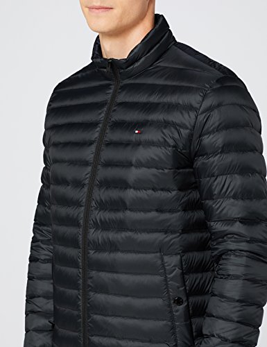 Tommy Hilfiger Core LW Packable Down Bomber Chaqueta, Negro (Jet Black 083), Small para Hombre