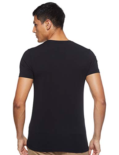 Tommy Hilfiger Core Stretch Slim CNECK tee Camiseta, Negro (Flag Black 083), Medium para Hombre