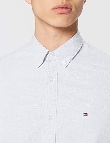 Tommy Hilfiger Core Stretch Slim Oxford Shirt Camisa, Blanco (Bright White 100), XX-Large para Hombre