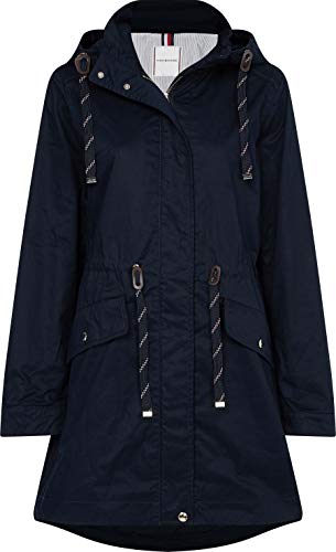 Tommy Hilfiger Cotton Blend Parka Parca, Cielo del desierto, L para Mujer