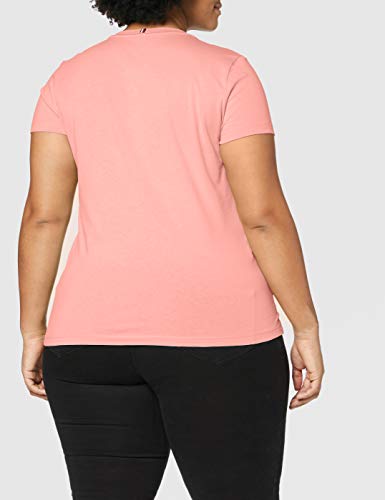 Tommy Hilfiger Crew Neck Graphic tee Camiseta, Rosa (Pink Grapefruit Th8), 34 (Talla del Fabricante: X-Small) para Mujer