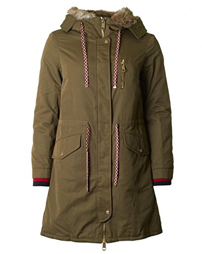 Tommy Hilfiger Cynthia Cotton Parka, Verde (Dark Olive), 4 (Talla del Fabricante: XX-Small) para Mujer