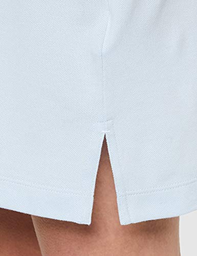 Tommy Hilfiger D Vestido con Cuello Polo y Manga Corta, Azul (Breezy Blue C1o), XS para Mujer