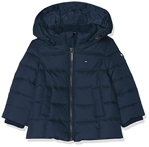 Tommy Hilfiger Essential Basic Down Jacket Chaqueta, (Blue 002), 95 (Talla del Fabricante: 80) para Bebés