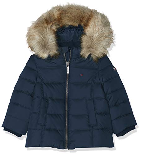 Tommy Hilfiger Essential Basic Down Jacket Chaqueta, (Blue 002), 95 (Talla del Fabricante: 80) para Bebés