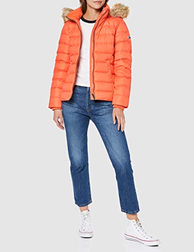 Tommy Hilfiger Essential Chaqueta, Rojo (Emberglow 603), Small para Mujer
