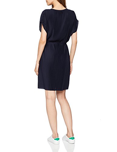 Tommy Hilfiger Fiona C-nk Short Dress SS Vestido, Azul (Midnight 403), 40 (Talla del Fabricante: 38 M) para Mujer