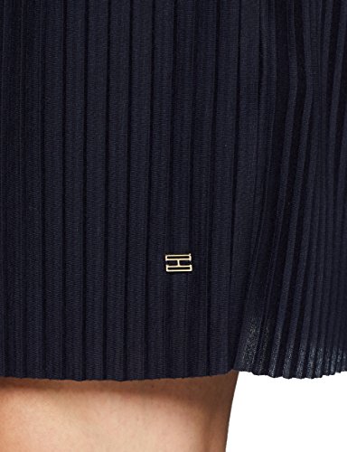 Tommy Hilfiger Fiona C-nk Short Dress SS Vestido, Azul (Midnight 403), 40 (Talla del Fabricante: 38 M) para Mujer