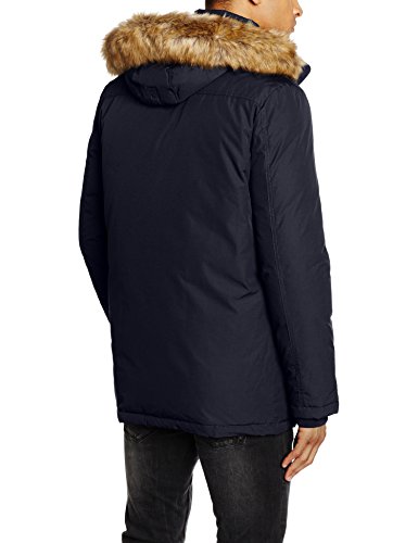 Tommy Hilfiger Hampton Down Parka Abrigo, Azul (Sky Captain), Large para Hombre