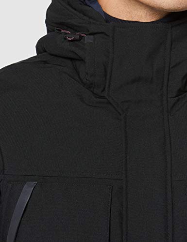 Tommy Hilfiger Heavy Canvas Parka Chaqueta, (Jet Black Base), XX-Large para Hombre