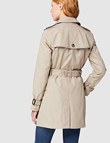Tommy Hilfiger Heritage Single Breasted Trench Abrigo, Beige (Medium Taupe 055), M (Talla fabricante: M) para Mujer