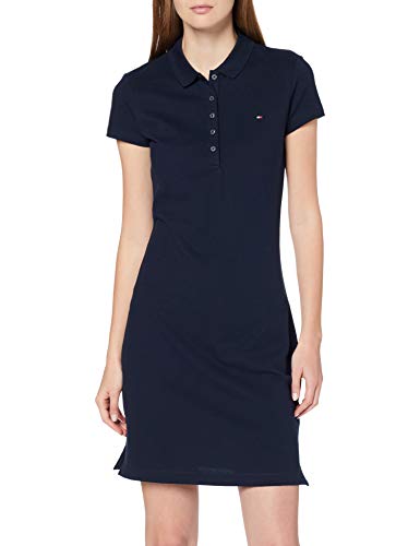 Tommy Hilfiger Heritage Slim Polo Dress Vestido, Azul (Midnight 403), XX-Large para Mujer