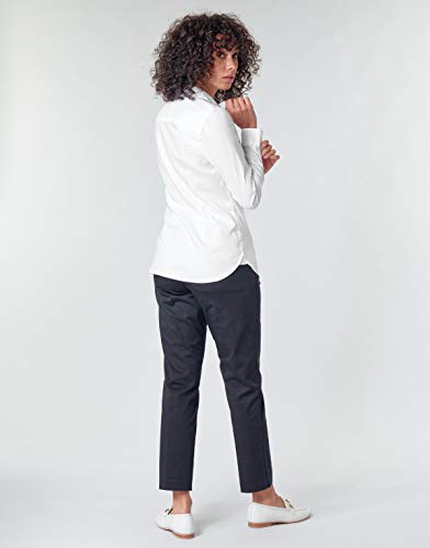 Tommy Hilfiger Jenna Shirt LS Camisa Regular fit, Blanco (Classic White), 38 (talla fabricante: 8) para Mujer