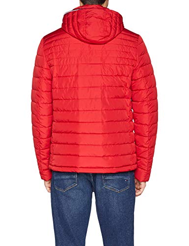 Tommy Hilfiger Lathan Detachable Hooded Jacket Chaqueta, Rojo (Haute Red 611), Medium para Hombre