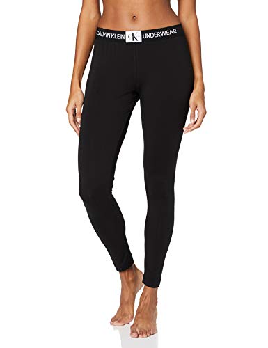 Tommy Hilfiger Legging Pantalones de Pijama, Negro (Black 001), 36 (Talla del Fabricante: X-Small) para Mujer