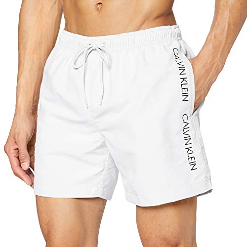 Tommy Hilfiger Medium Drawstring Bañador de natación, Blanco (Blanco 100), M para Hombre