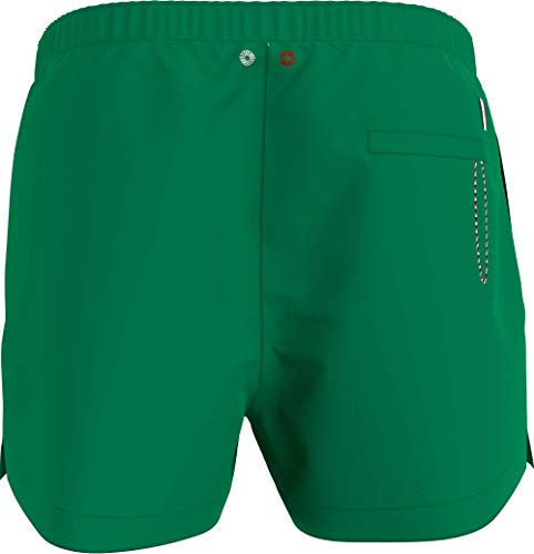 Tommy Hilfiger Medium Drawstring Bañador, Verde primario, M para Hombre