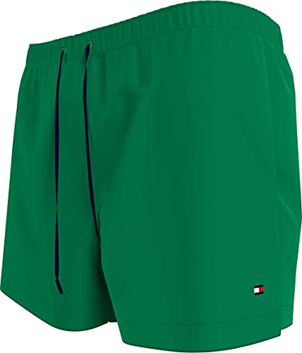 Tommy Hilfiger Medium Drawstring Bañador, Verde primario, M para Hombre