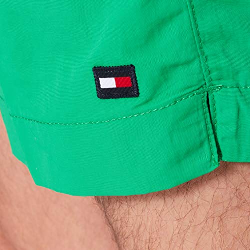 Tommy Hilfiger Medium Drawstring Bañador, Verde primario, M para Hombre