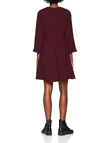 Tommy Hilfiger Meg Dress 3-4 Slv Vestido, Morado (Plum 534), Small (Talla del Fabricante: 6) para Mujer