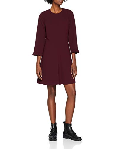 Tommy Hilfiger Meg Dress 3-4 Slv Vestido, Morado (Plum 534), Small (Talla del Fabricante: 6) para Mujer