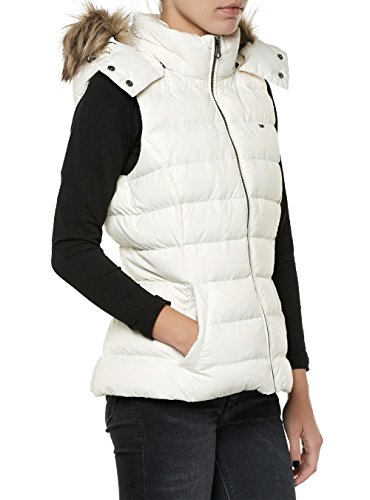 Tommy Hilfiger Melinda Chaleco de Deporte, Egret-PT 003, L para Mujer