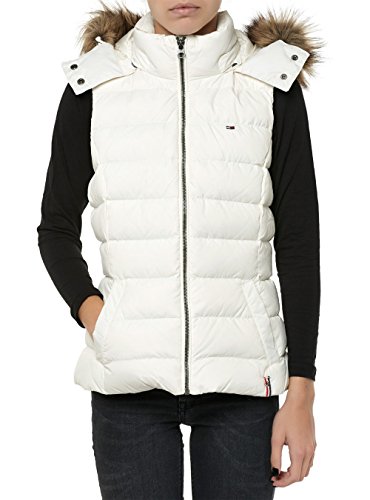 Tommy Hilfiger Melinda Chaleco de Deporte, Egret-PT 003, L para Mujer