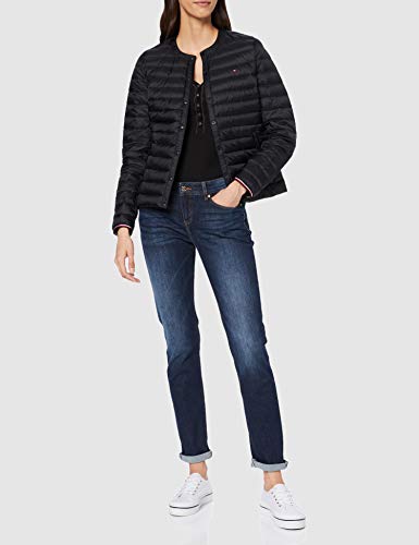 Tommy Hilfiger Mujer Bella LW Down Collarless Jkt Parka Not Applicable, Negro (Black Bds), 44 (Talla del Fabricante: XX-Large)