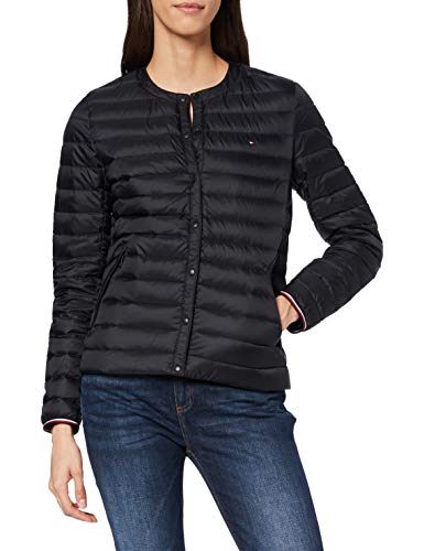 Tommy Hilfiger Mujer Bella LW Down Collarless Jkt Parka Not Applicable, Negro (Black Bds), 44 (Talla del Fabricante: XX-Large)