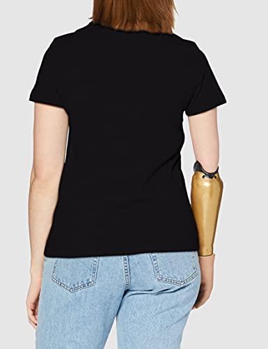 Tommy Hilfiger Mujer Heritage Crew Neck Graphic Tee Camiseta Not Applicable, Negro (Masters Black 017), X-Small
