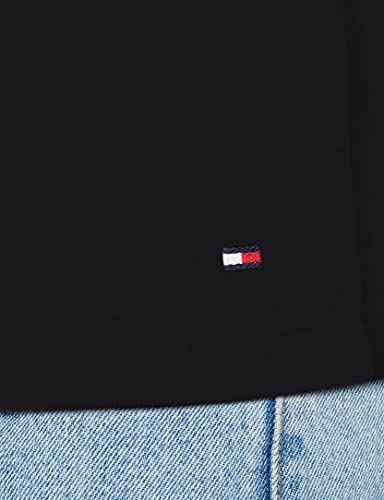 Tommy Hilfiger Mujer Heritage Crew Neck Graphic Tee Camiseta Not Applicable, Negro (Masters Black 017), X-Small