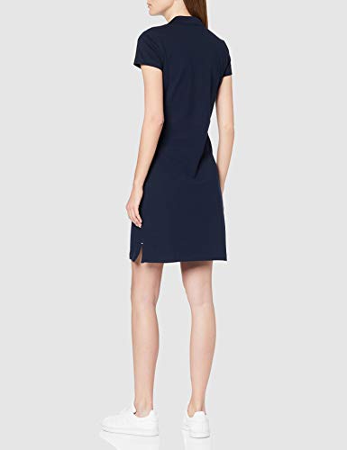 Tommy Hilfiger Mujer Heritage Slim Polo Dress Vestido Not Applicable, Azul (Midnight 403), Medium