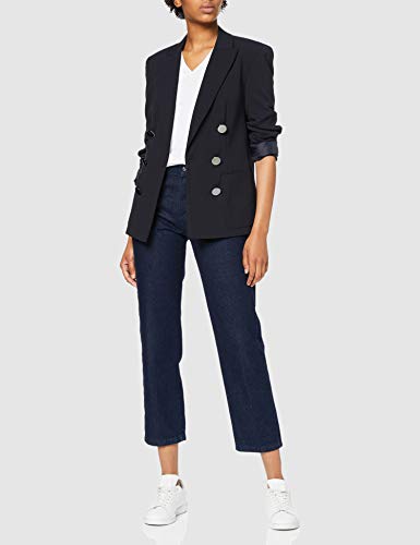 Tommy Hilfiger Mujer Heritage V-nk tee Camiseta Not Applicable, Blanco (Classic White 100), Small