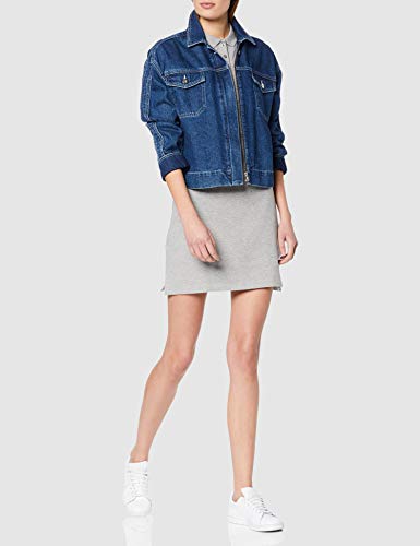 Tommy Hilfiger New Chiara Str Pq Polo Dress SS Vestido, Gris (Light Grey Htr 039), X-Large para Mujer