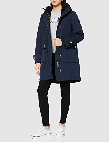 Tommy Hilfiger New Cynthia 2 In 1 Long Parka, Azul (Midnight 403), X-Small para Mujer