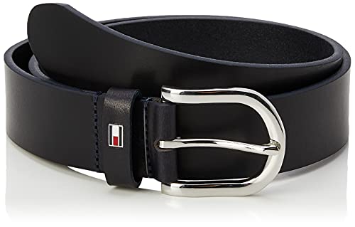 Tommy Hilfiger New Danny Belt Cinturón, Azul (NIGHT SKY 421), 95 cm para Mujer
